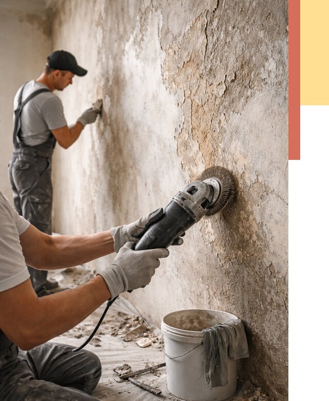 Снятие и удаление краски со стен в Каменске-Уральском от 2234 руб. — ОТДЕЛОЧНИК-Кмн