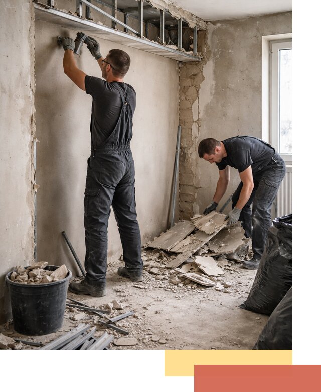 Демонтаж короба из гипсокартона в Каменске-Уральском быстро и аккуратно