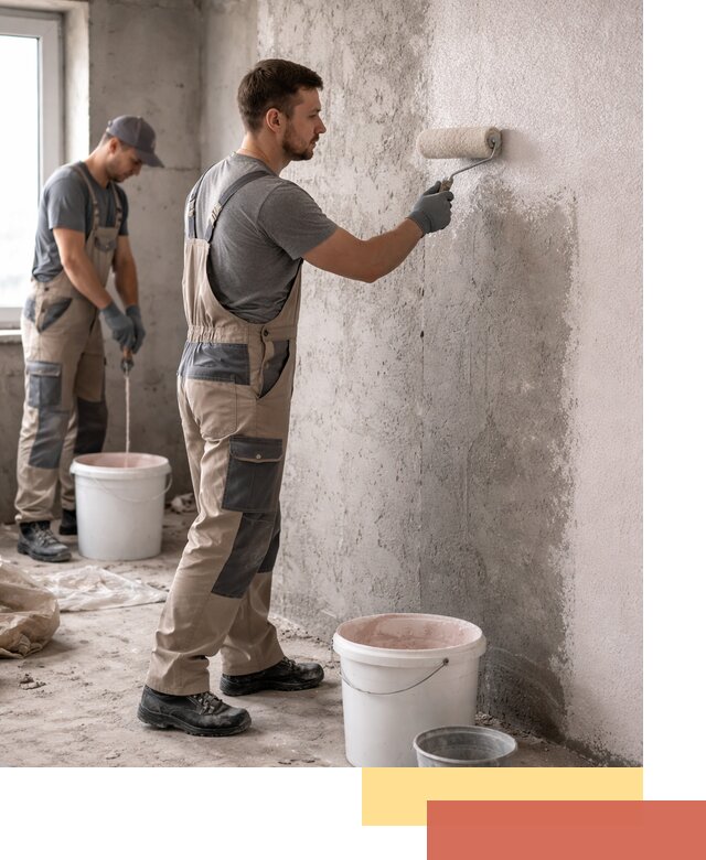 Нанесение бетоноконтакта на стены в Каменске-Уральском для последующей отделки