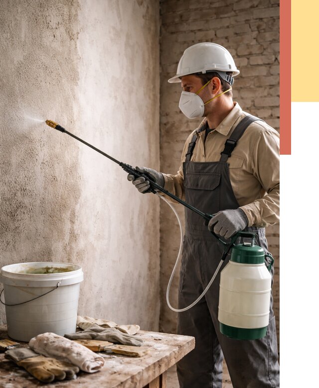 Антисептическая обработка стен в Каменске-Уральском от 1277 руб. — быстро и недорого | ОТДЕЛОЧНИК-Кмн