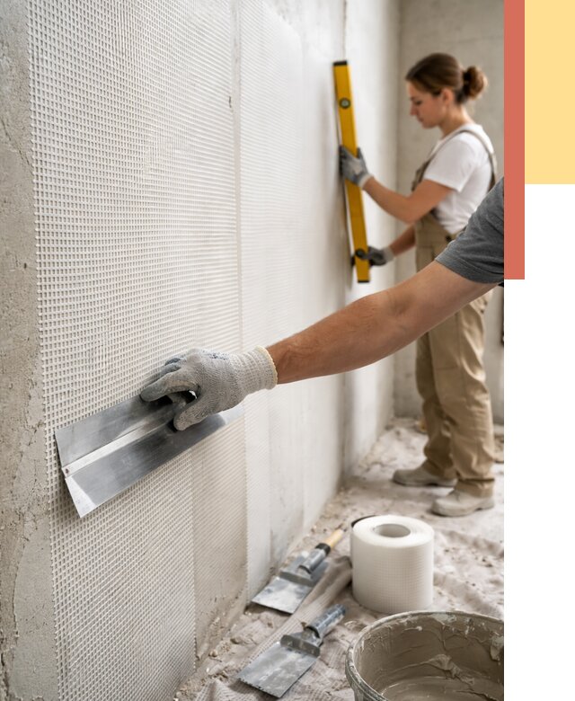 Армирование стен стеклосеткой в Каменске-Уральском от 3404 руб. под ключ | ОТДЕЛОЧНИК-Кмн