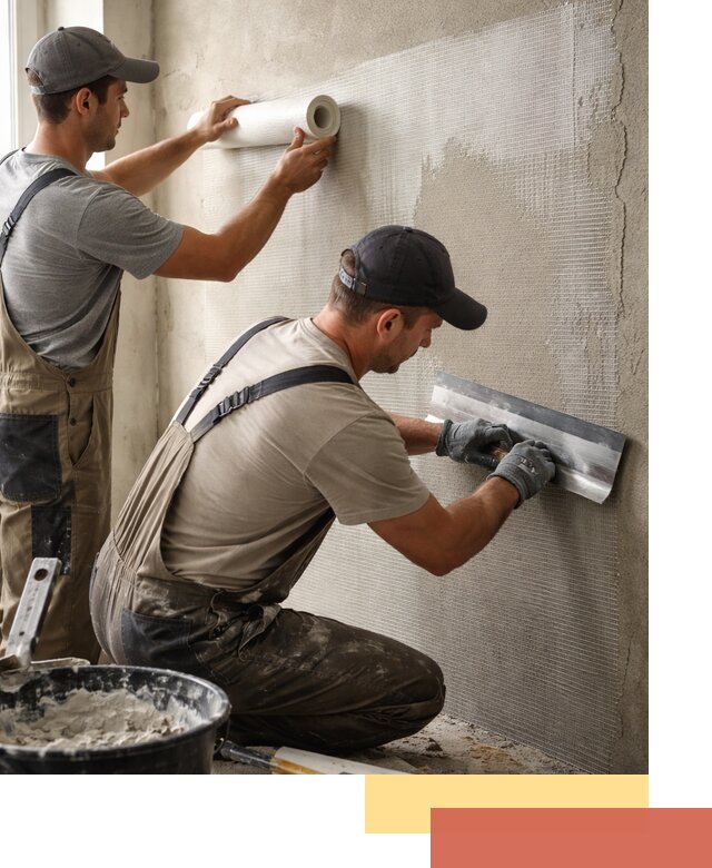 Армирование стен стеклосеткой в Каменске-Уральском для прочной отделки