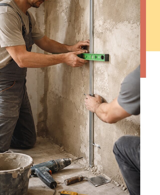 Установка штукатурных маяков в Каменске-Уральском от 7447 руб. — быстро и недорого | ОТДЕЛОЧНИК-Кмн