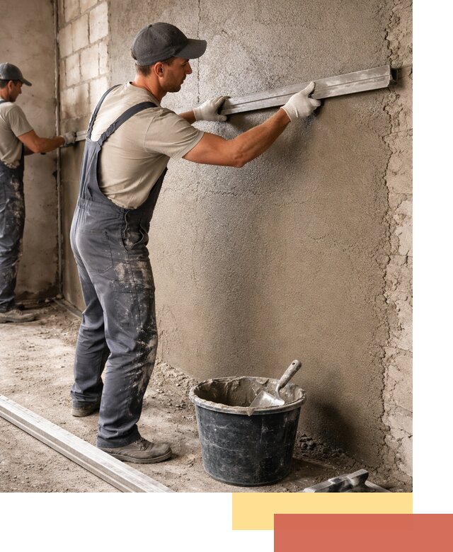 Штукатурка стен цементно-песчаная в Каменске-Уральском профессионально