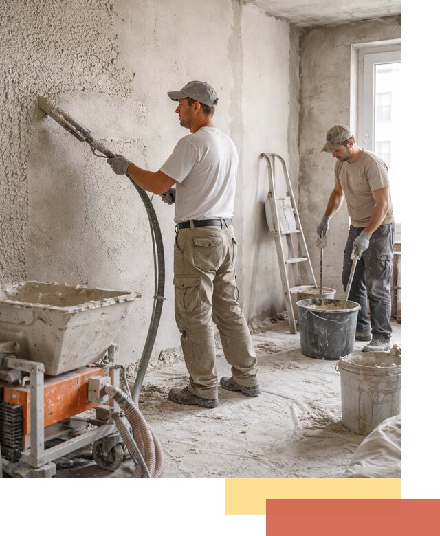 Машинная штукатурка стен в Каменске-Уральском — быстро и качественно