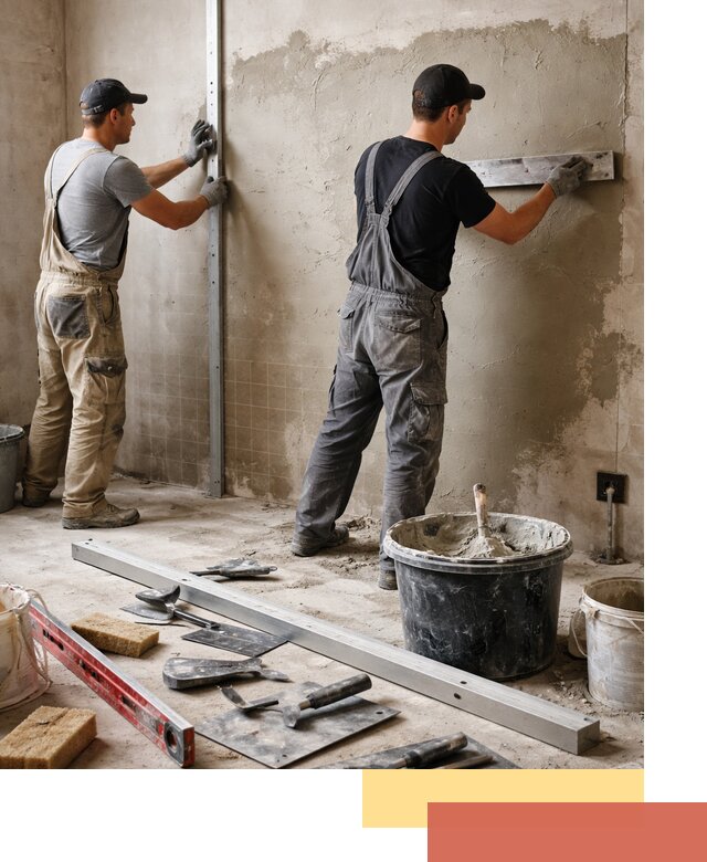 Профессиональная штукатурка стен под плитку в Каменске-Уральском