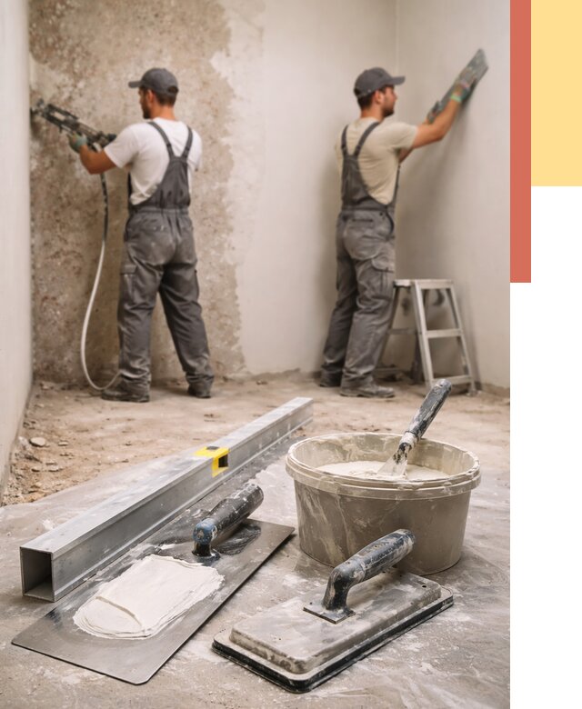 Штукатурка стен под обои в Каменске-Уральском от 4787 руб./м2 — выравнивание под обои | ОТДЕЛОЧНИК-Кмн