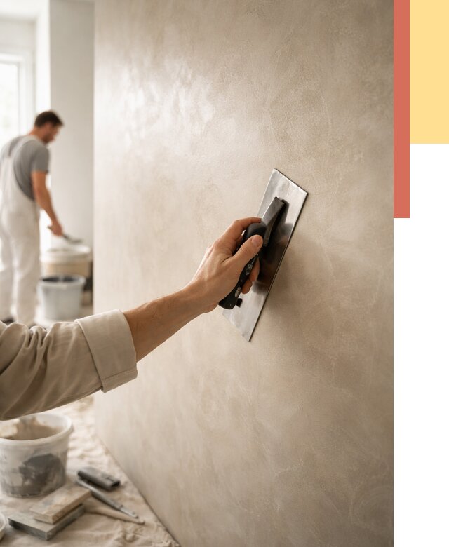 Венецианская штукатурка в Каменске-Уральском от 3723 руб/м² — нанесение стен под ключ | ОТДЕЛОЧНИК-Кмн