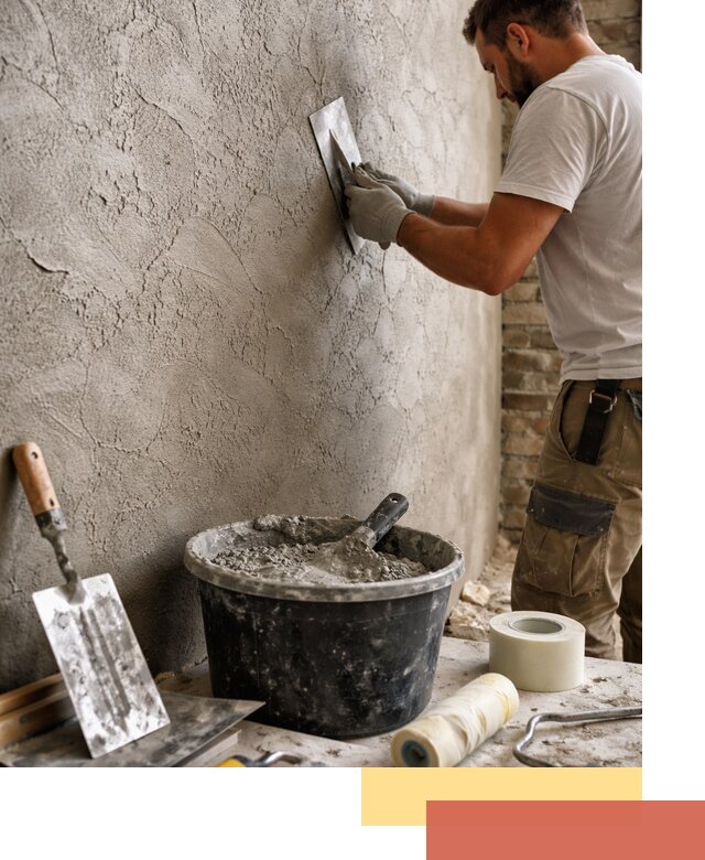 Декоративная штукатурка лофт в Каменске-Уральском — отделка стен и потолков