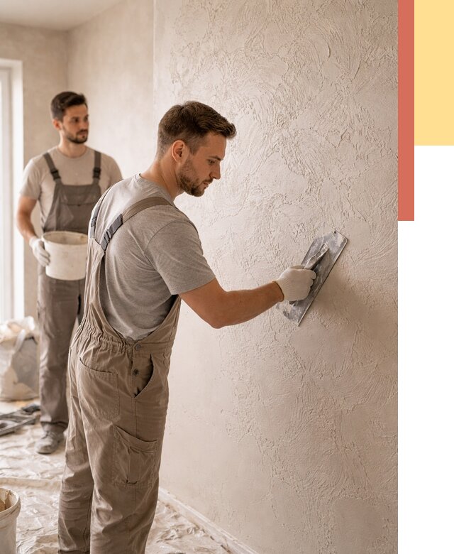 Фактурная штукатурка стен в Каменске-Уральском от 4468 руб./м² — заказать под ключ | ОТДЕЛОЧНИК-Кмн