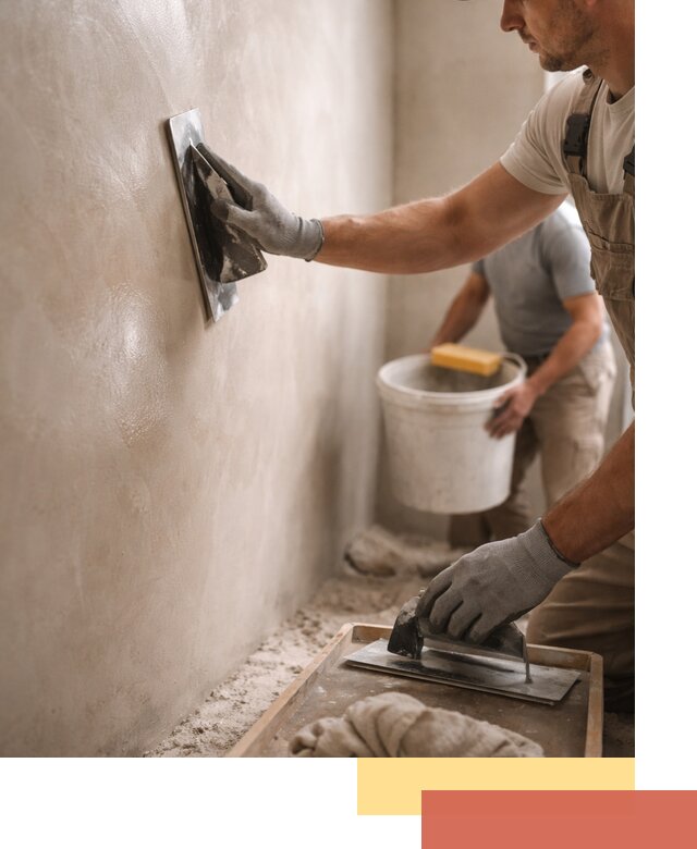 Нанесение марокканской штукатурки таделакт в Каменске-Уральском