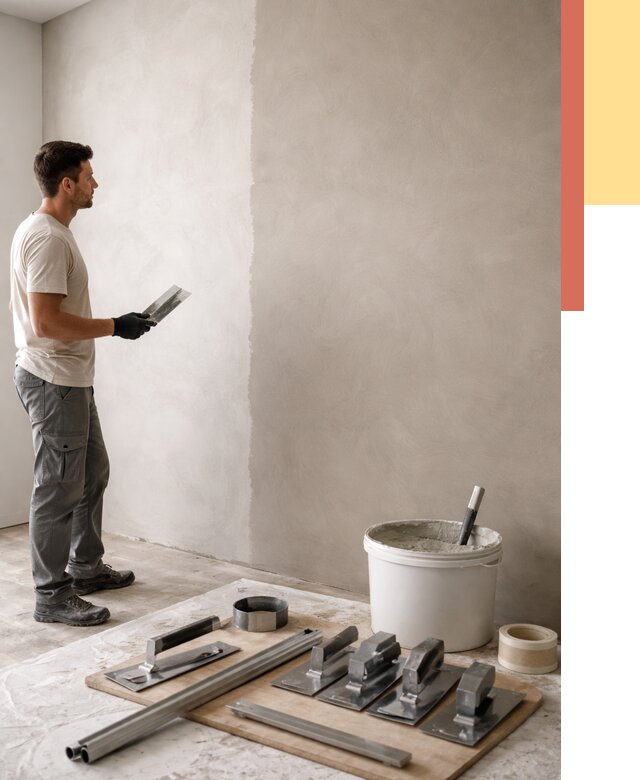 Нанесение микроцемента на стены в Каменске-Уральском от 3404 руб./м2 под ключ | ОТДЕЛОЧНИК-Кмн