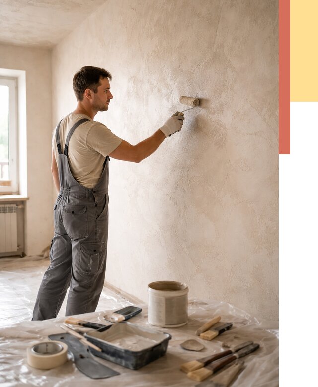 Нанесение лессирующей краски по декоративке в Каменске-Уральском от 1862 руб. | ОТДЕЛОЧНИК-Кмн