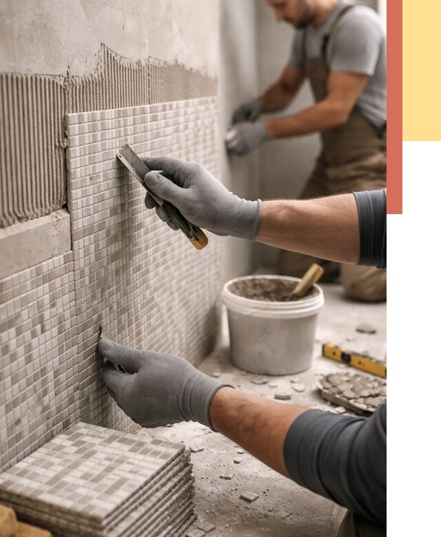 Облицовка стен мозаикой в Каменске-Уральском от 3404 руб/м2 — укладка мозаики на стены | ОТДЕЛОЧНИК-Кмн