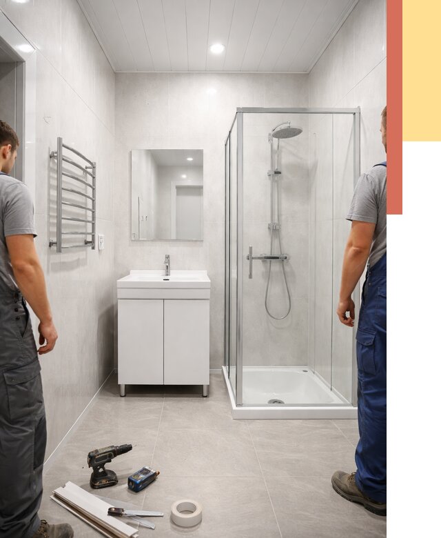 Отделка ванной комнаты панелями ПВХ в Каменске-Уральском от 4787 руб. за м2 | ОТДЕЛОЧНИК-Кмн