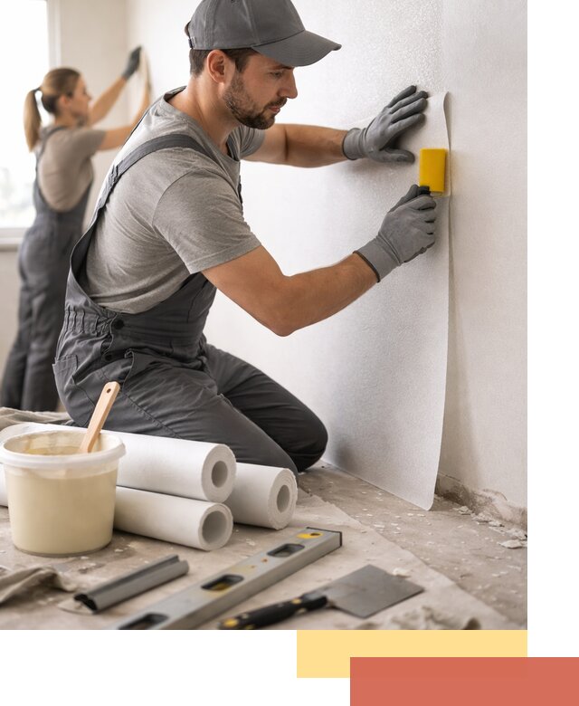 Поклейка стеклообоев профессионально в Каменске-Уральском