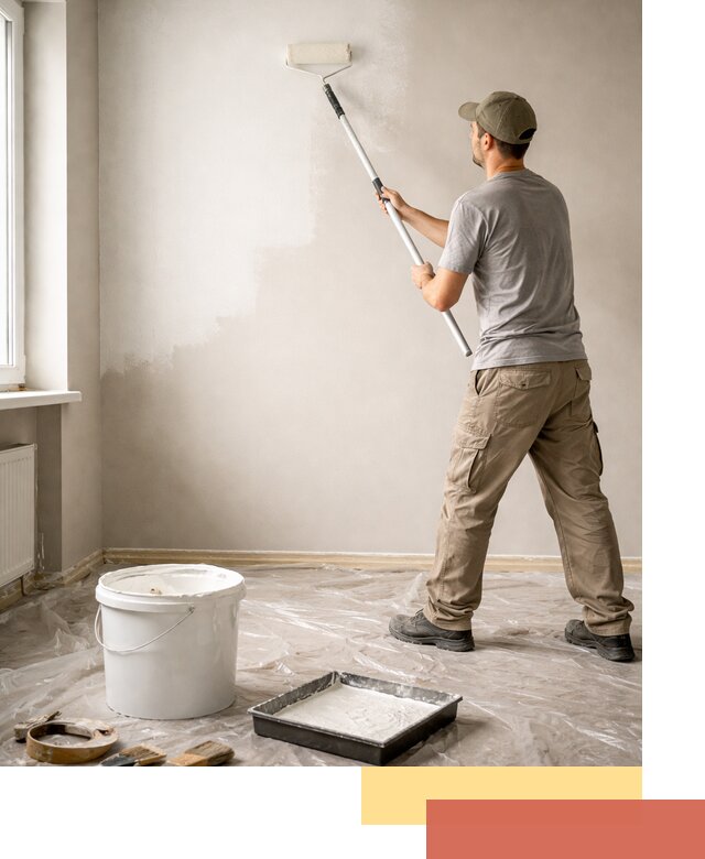 Покраска стен латексной краской в Каменске-Уральском качественно и быстро