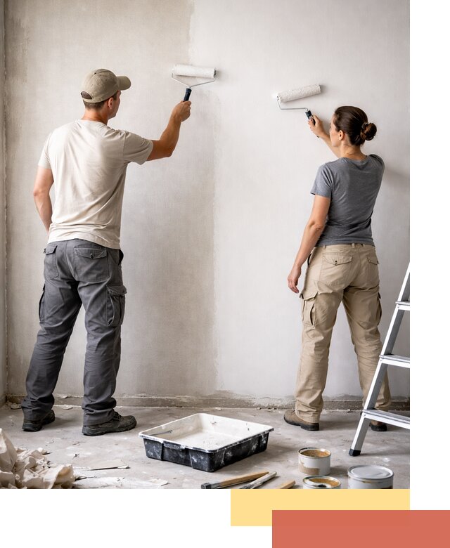 Окраска стен по стеклохолсту в Каменске-Уральском качественно и долговечно