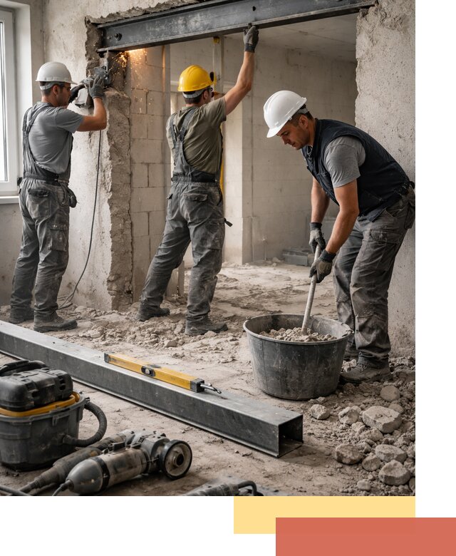 Создание проемов в стенах и несущих конструкциях в Каменске-Уральском