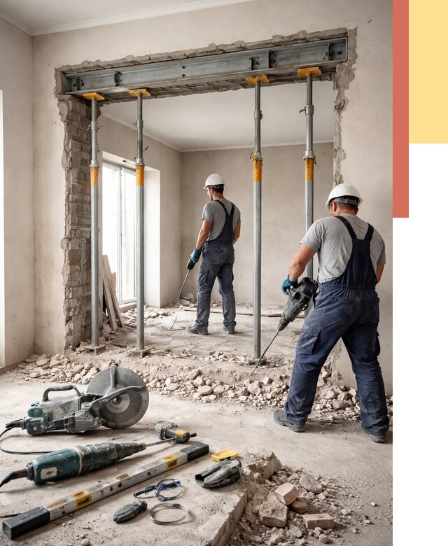 Прорезка проема в стене в Каменске-Уральском от 4787 руб. — быстро и недорого | ОТДЕЛОЧНИК-Кмн