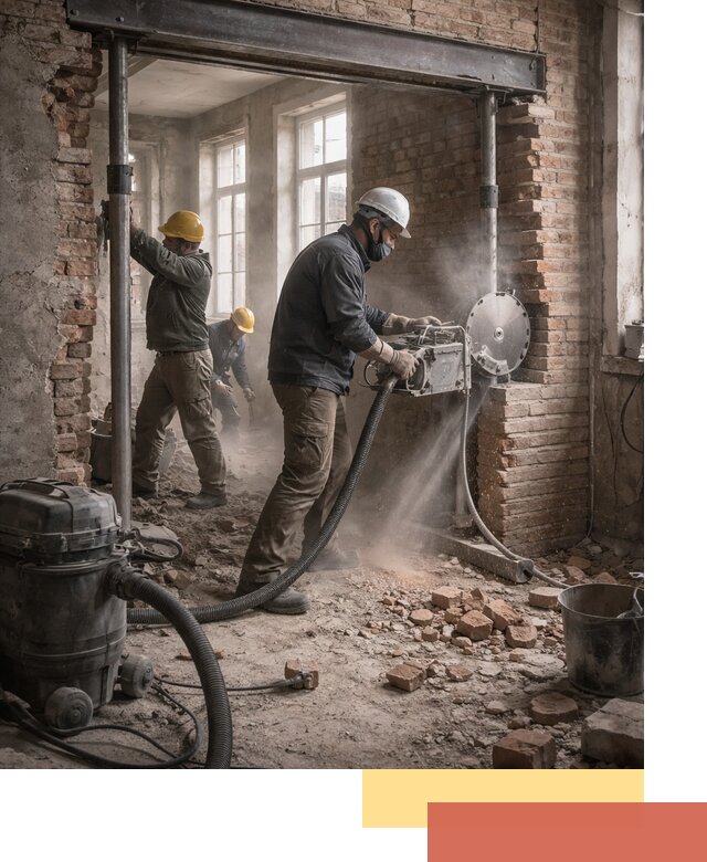 Прорезка проема в стене под дверной или оконный проем в Каменске-Уральском