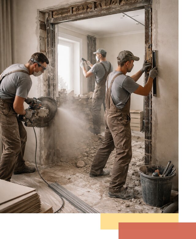 Расширение дверного проема под установку новой двери в Каменске-Уральском