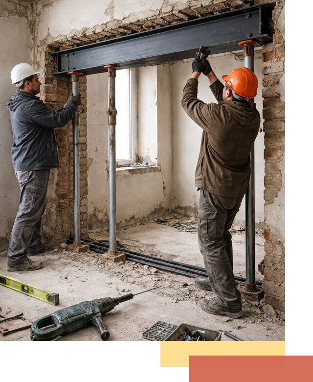 Усиление проема в стене в Каменске-Уральском для расширения и безопасности