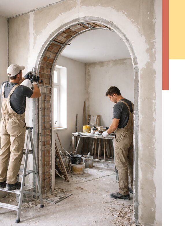 Устройство арочного проема в Каменске-Уральском от 10106 руб. под ключ — быстро и недорого | ОТДЕЛОЧНИК-Кмн