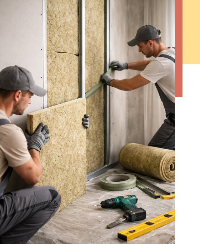 Шумоизоляция стен в Каменске-Уральском под ключ от 1968 руб. | ОТДЕЛОЧНИК-Кмн