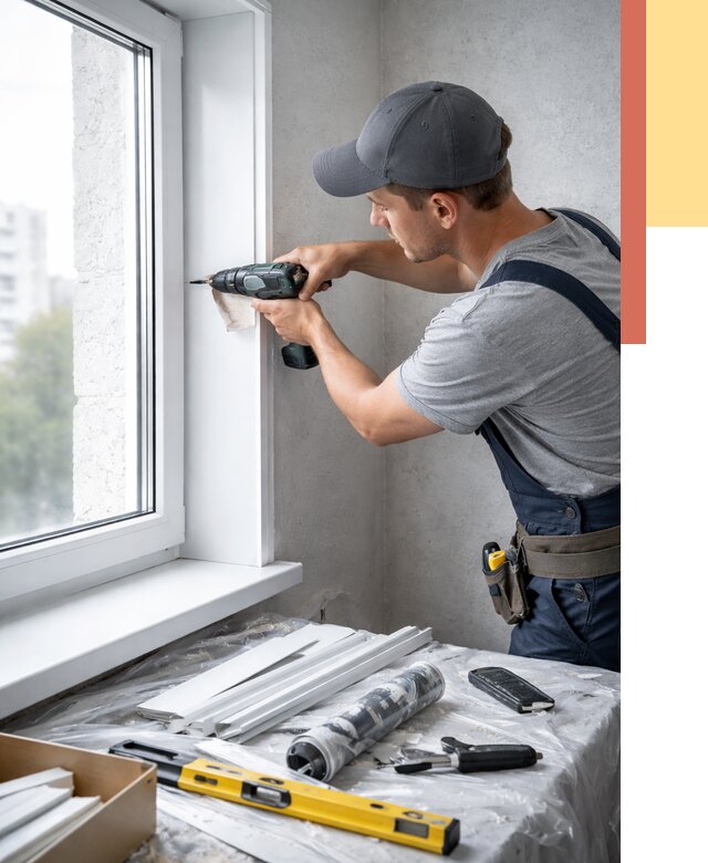 Установка пластиковых откосов в Каменске-Уральском от 2394 руб. | ОТДЕЛОЧНИК-Кмн монтаж, быстро и недорого