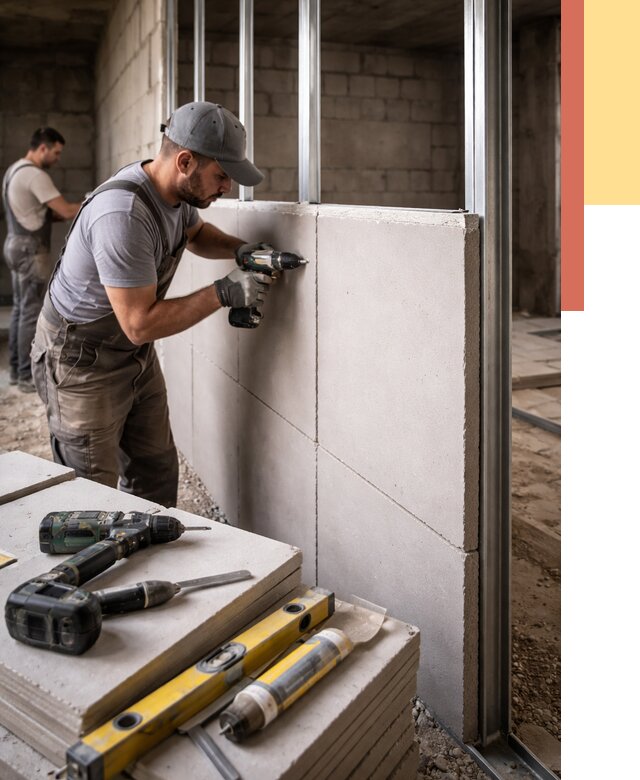 Кладка влагостойких перегородок ПГП в Каменске-Уральском от 1277 руб. под ключ | ОТДЕЛОЧНИК-Кмн