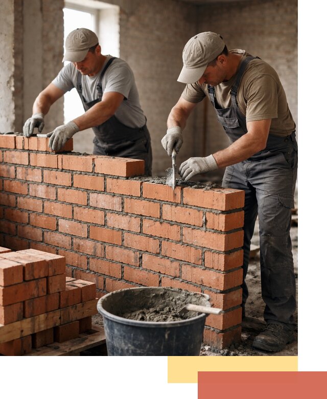 Кладка кирпичных перегородок под ключ в Каменске-Уральском