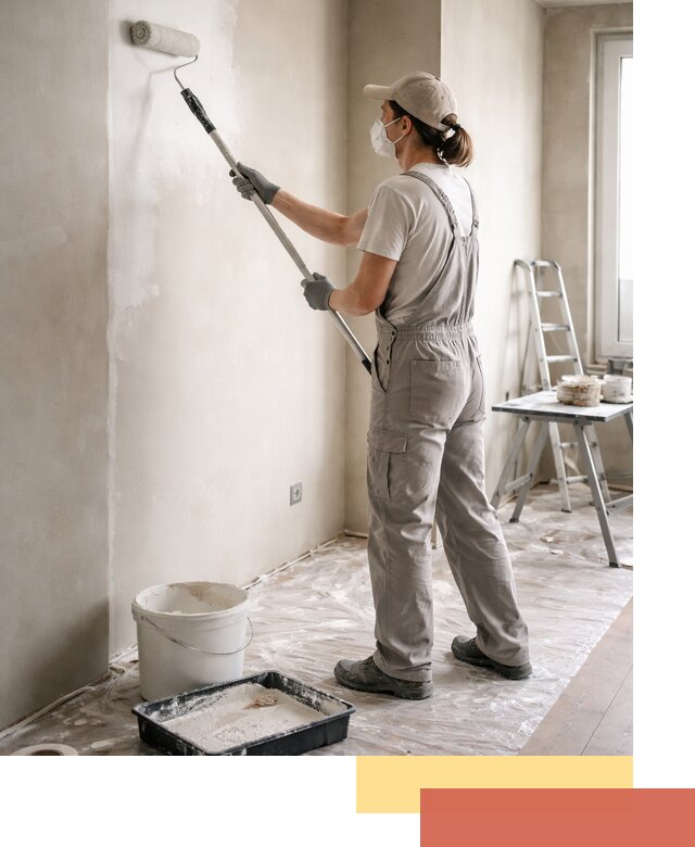 Покраска перегородок из гипсокартона в Каменске-Уральском качественно и недорого