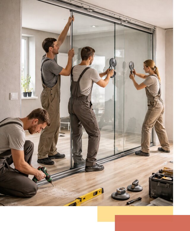 Изготовление стеклянных перегородок на заказ в Каменске-Уральском