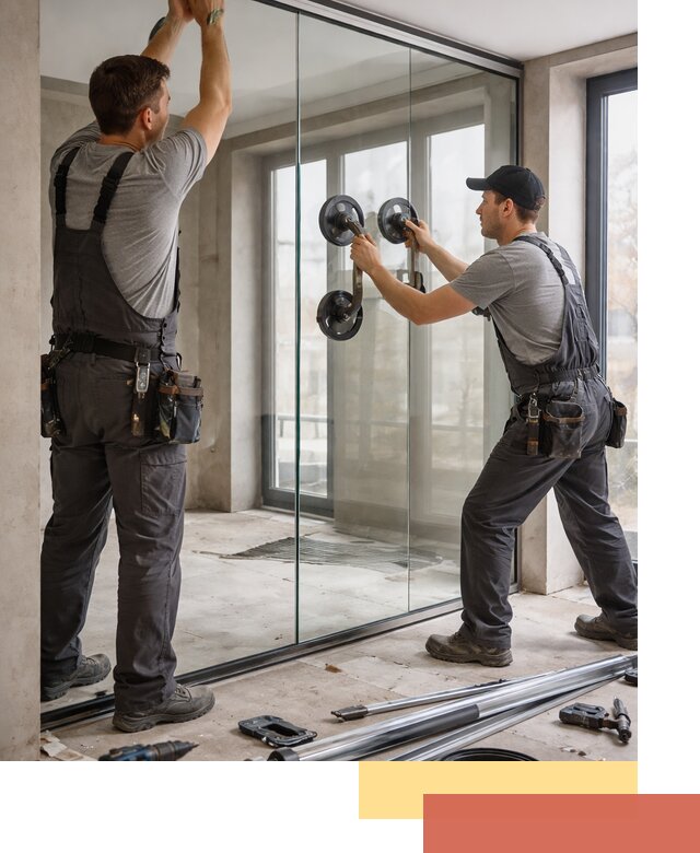 Цельностеклянные перегородки под ключ в Каменске-Уральском