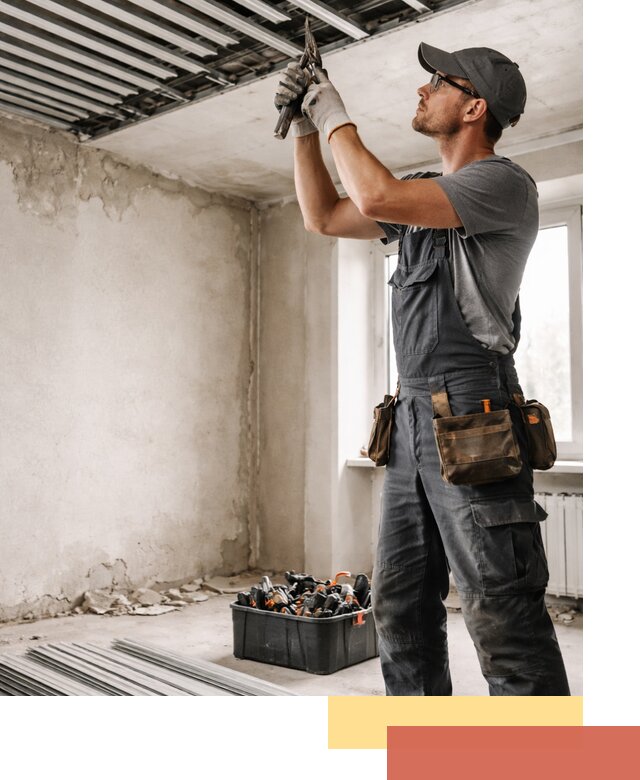 Демонтаж реечного потолка в Каменске-Уральском быстро и аккуратно