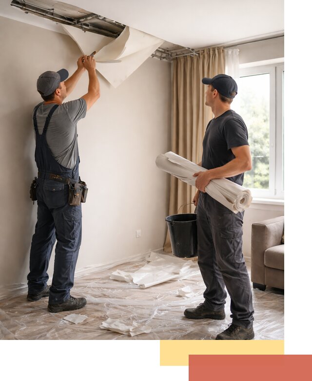 Демонтаж натяжного потолка в Каменске-Уральском быстро и аккуратно