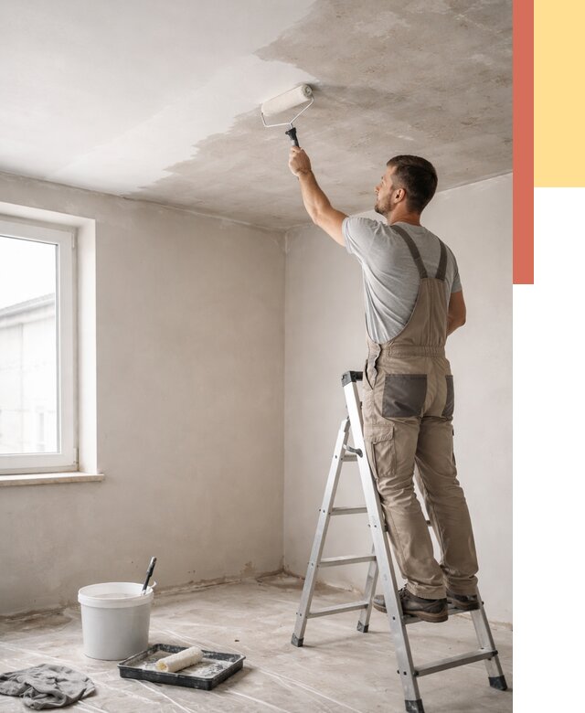 Грунтовка потолка в Каменске-Уральском от 2660 руб. — быстро и недорого | ОТДЕЛОЧНИК-Кмн