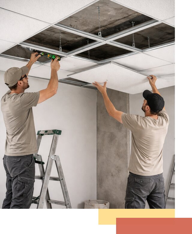 Монтаж потолка Армстронг под ключ в Каменске-Уральском
