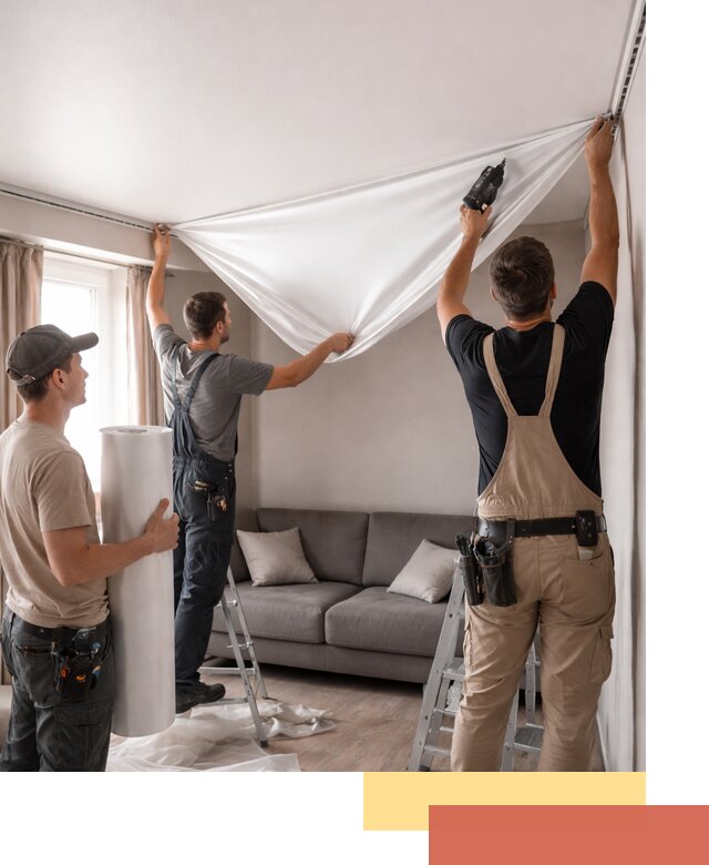 Монтаж сатинового натяжного потолка в Каменске-Уральском качественно и быстро