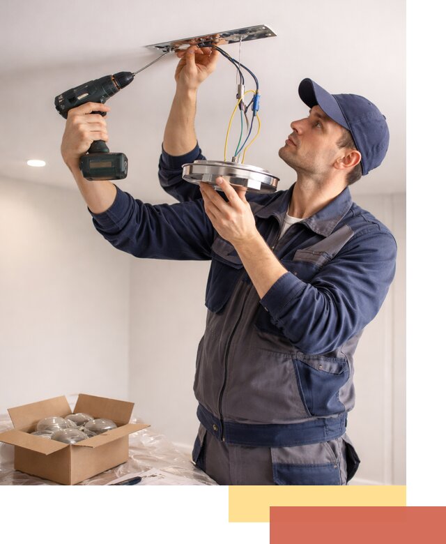 Установка люстры в натяжной потолок в Каменске-Уральском