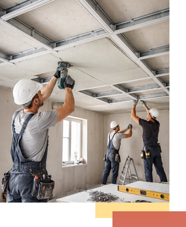 Кессонный потолок из гипсокартона под ключ в Каменске-Уральском