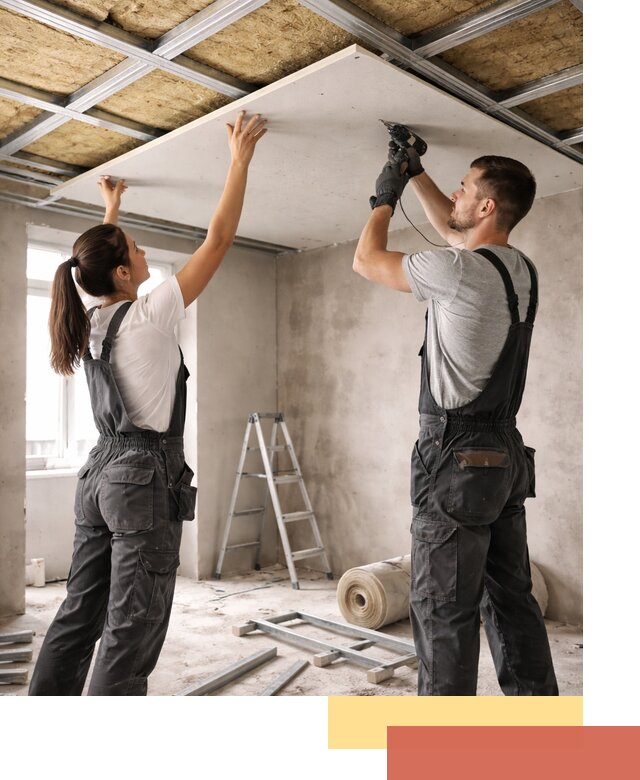 Звукоизоляция потолка из ГКЛ в Каменске-Уральском профессионально и надежно