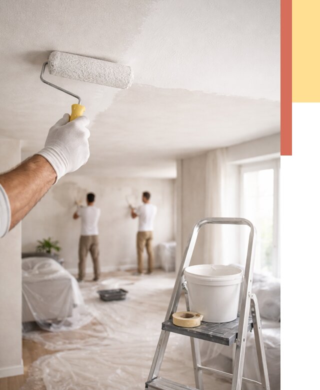 Покраска потолка акриловой краской в Каменске-Уральском от 2660 руб. | ОТДЕЛОЧНИК-Кмн