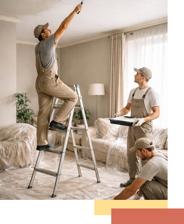 Покраска потолков акриловой краской в Каменске-Уральском качественно и быстро