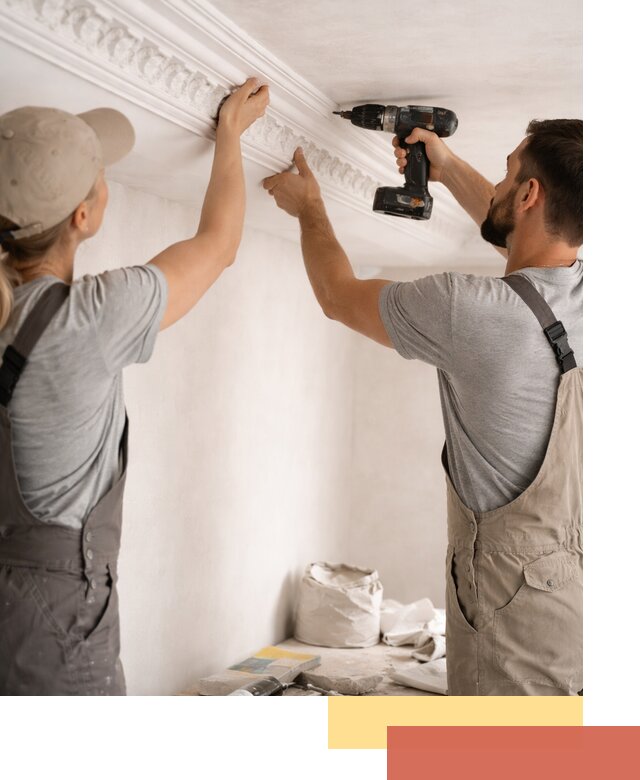 Профессиональный монтаж лепнины на потолок в Каменске-Уральском