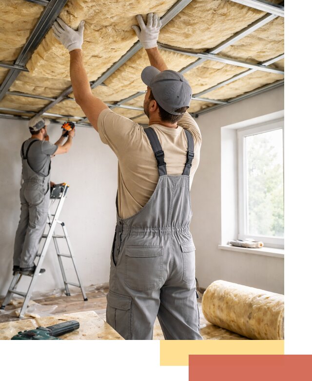 Утепление потолка под ключ в Каменске-Уральском качественно и быстро