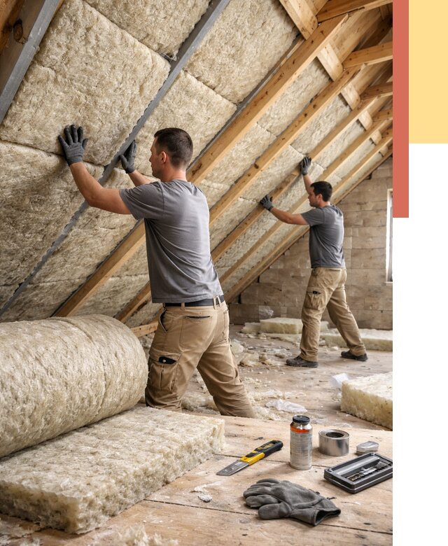 Утепление потолка минватой в Каменске-Уральском от 1543 руб. — быстро и недорого | ОТДЕЛОЧНИК-Кмн